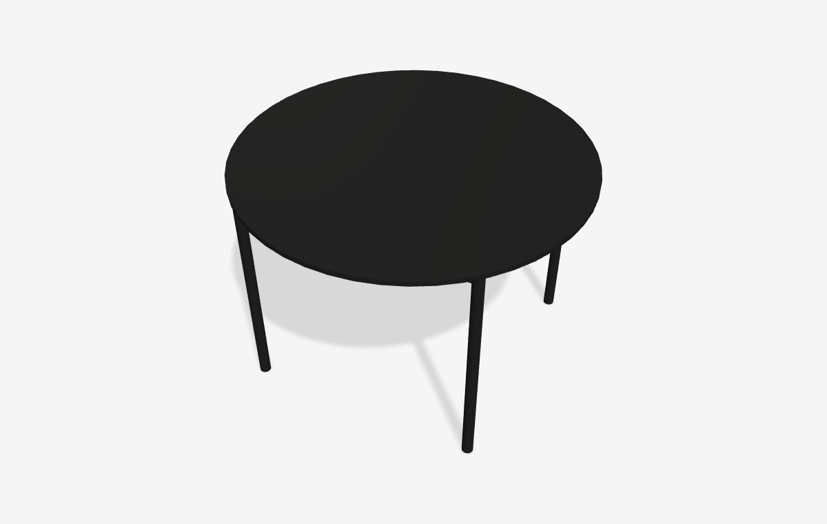 Base Round Table i 3D