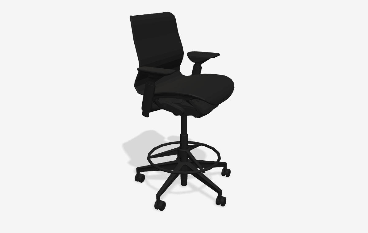 Cosm Stool Low Back i 3D