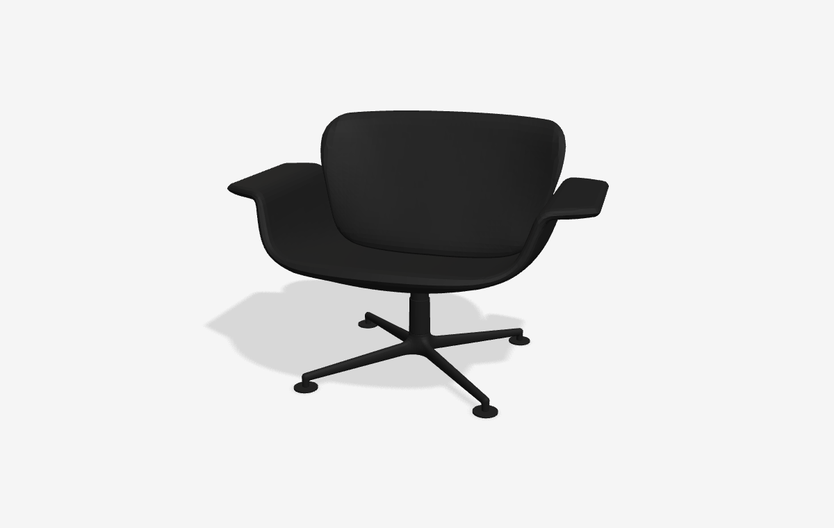 KN01 Swivel Lounge Chair i 3D