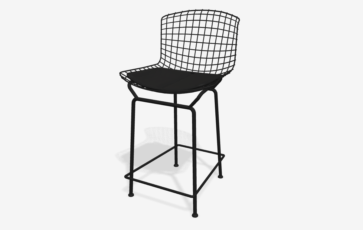 Bertoia Barstool i 3D