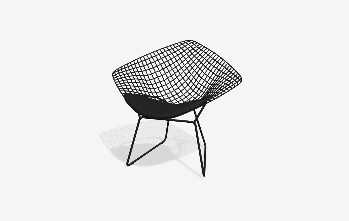 Bertoia Diamond Chair i 3D