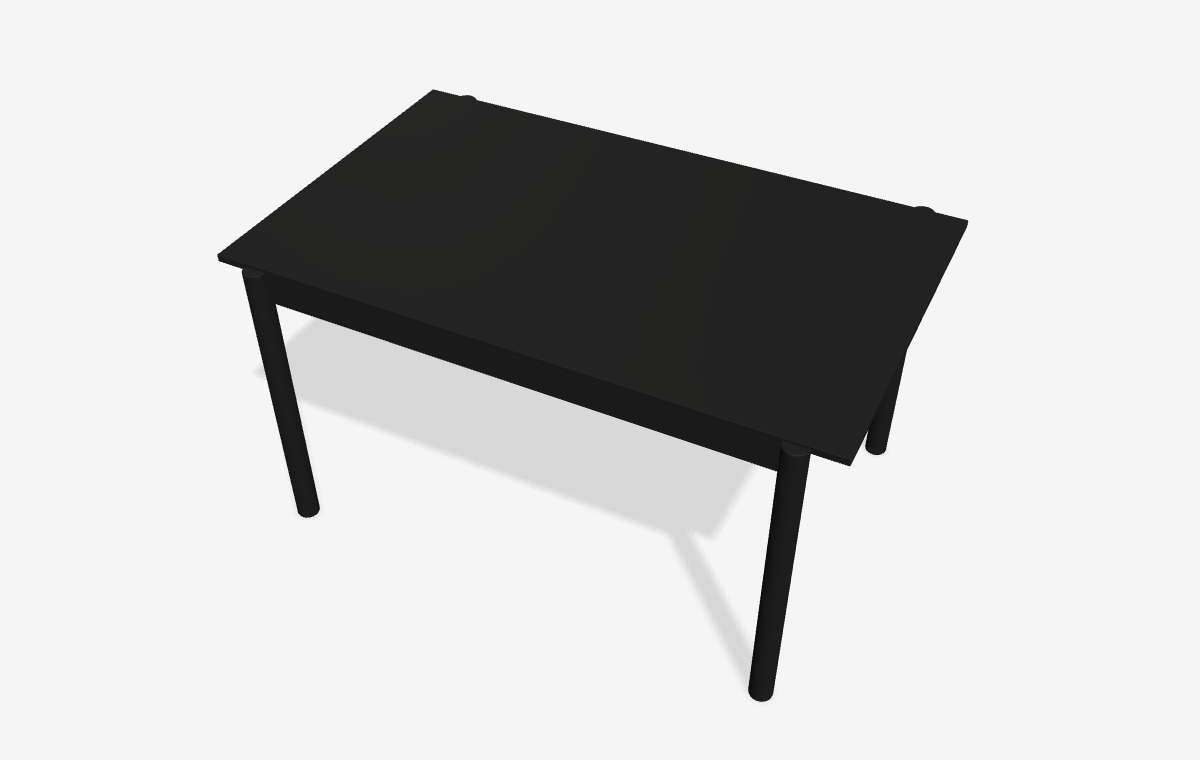 Linear Wood Table i 3D