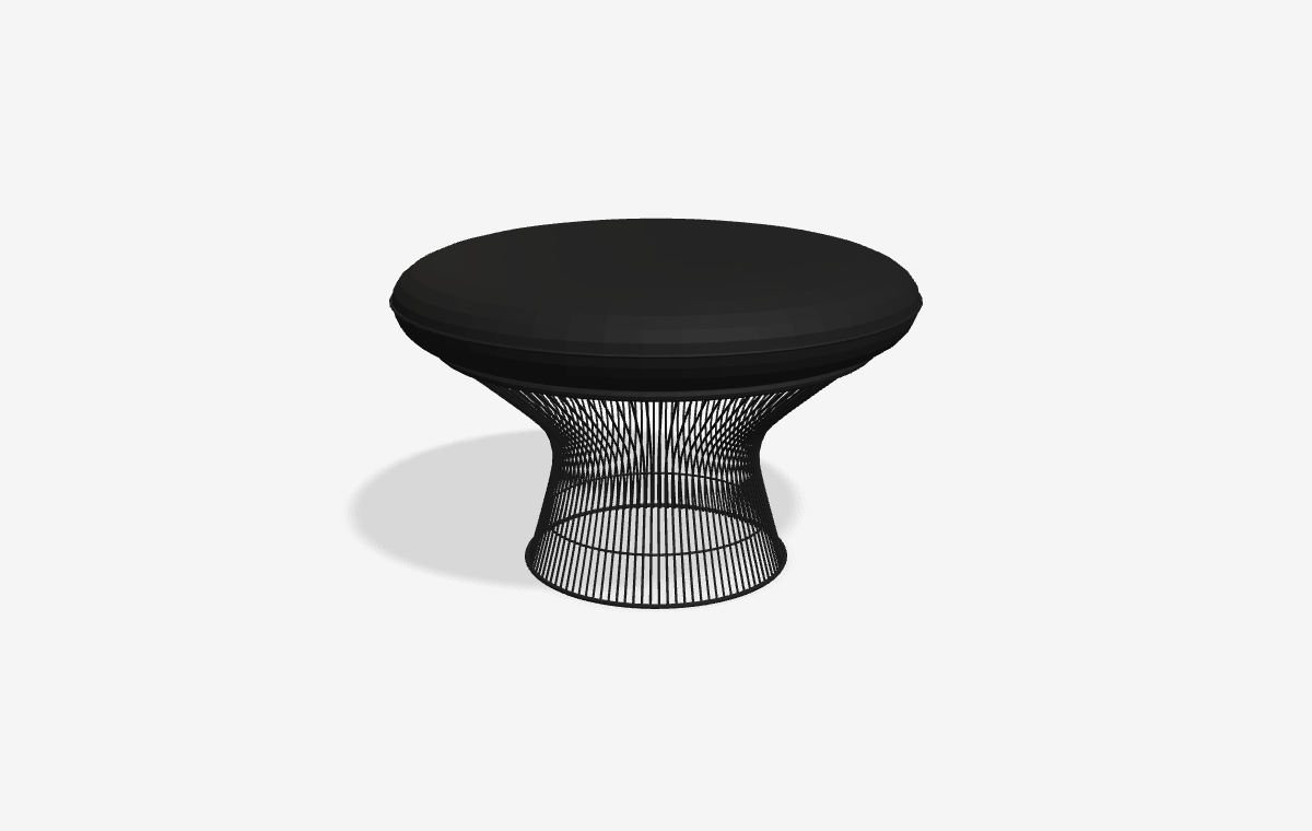 Platner Ottoman i 3D
