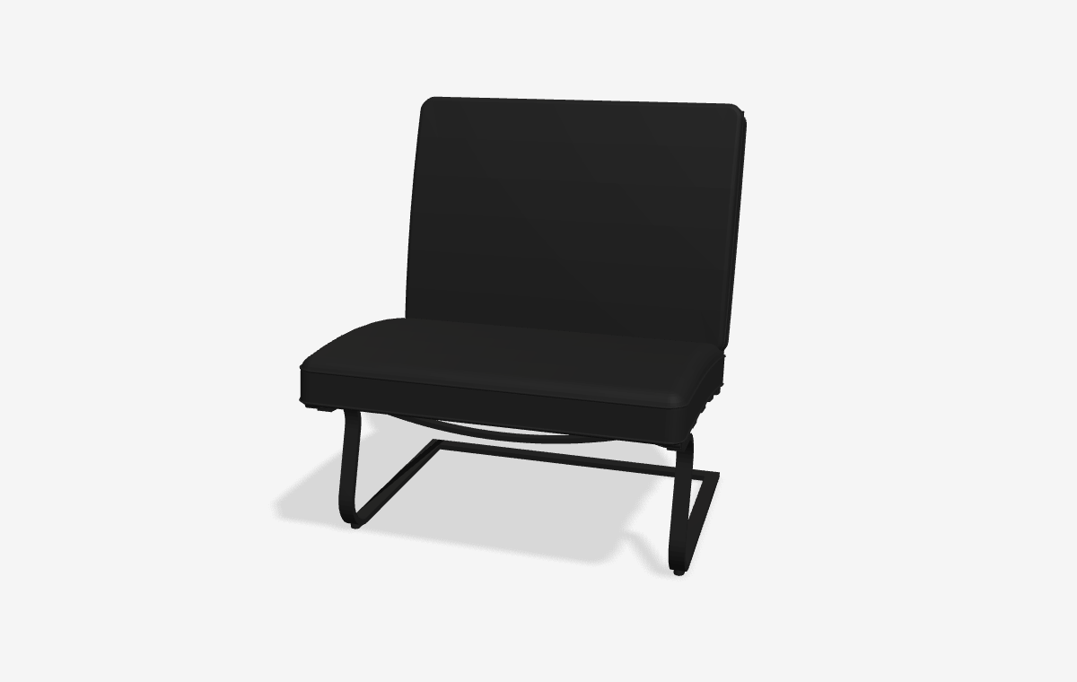 Tugendhat Armless Chair i 3D
